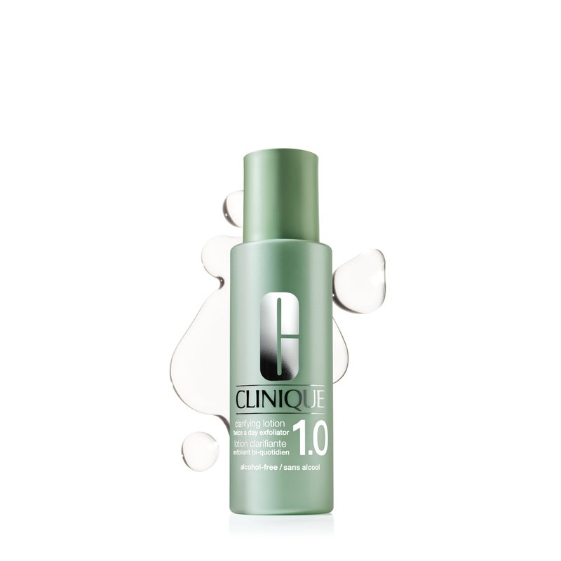 Clinique 3-Step Clarifying Lotion Face Exfoliator 1.0 | For Sensitive Skin | Toner With Witch Hazel + Salicylic Acid | Alcohol Free, 6.7 Fl Oz