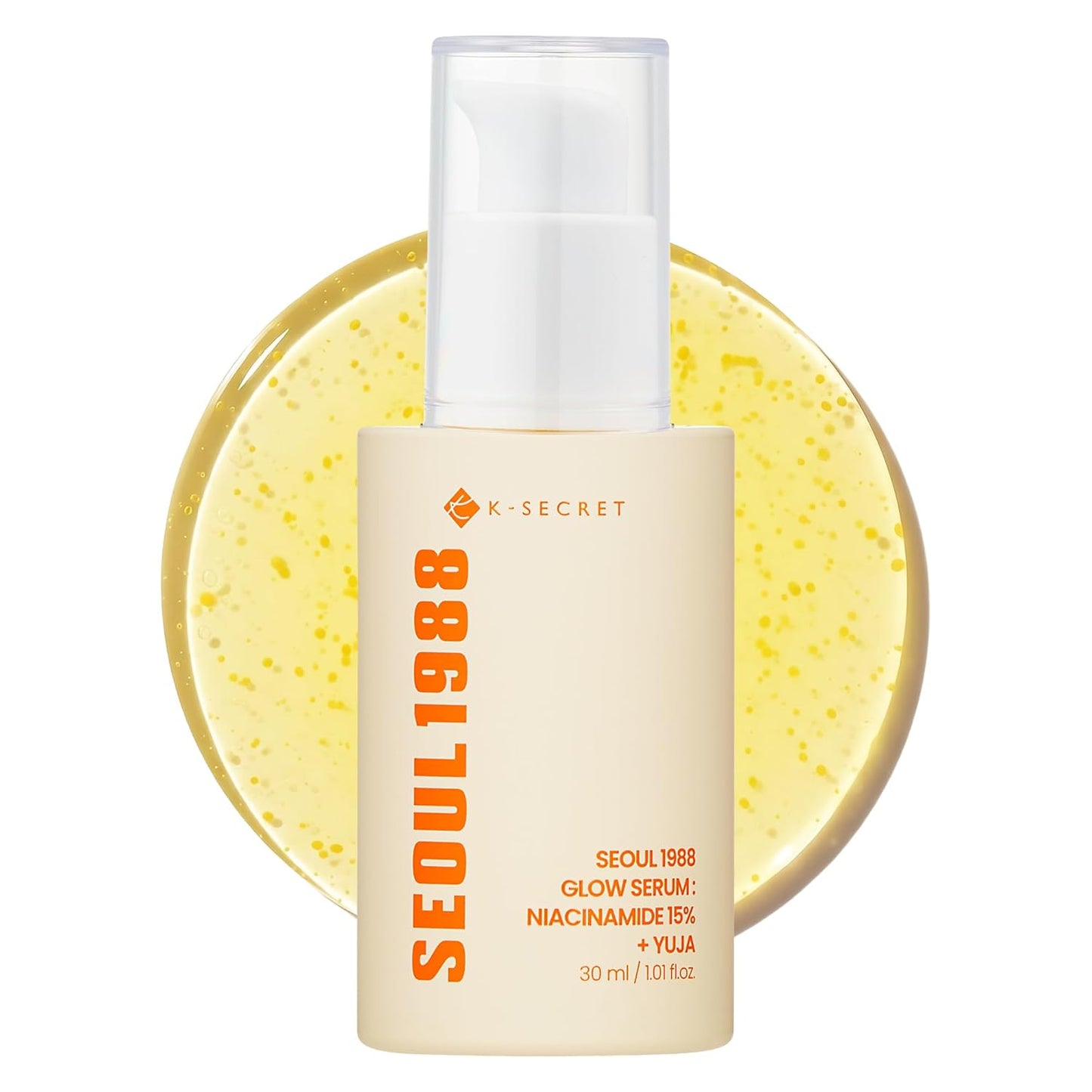 K-SECRET SEOUL 1988 Niacinamide Glow Serum - 15% Niacinamide & Yuja | Hydrating Facial Serum for Dark Spots, 30ml