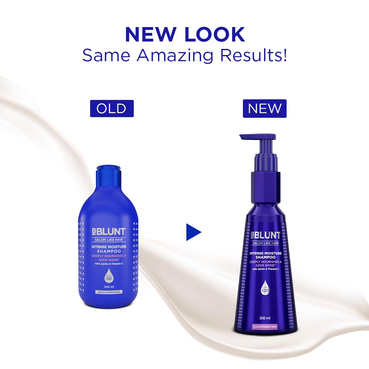 BBLUNT Intense Moisture Shampoo with Jojoba and Vitamin E for Dry & Frizzy Hair Moisturizes & Hydrates Adds Shine For Men & Women 300 ml