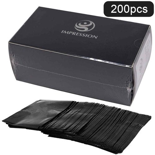 HHUK 250pcs Tattoo Wash Bottle Bags,6inX9in Black Thicken Odorless Disposable Squeeze Bottle Bags,for Tattoo Bottles Tattoo Supplies Tattoo Kits (Black)