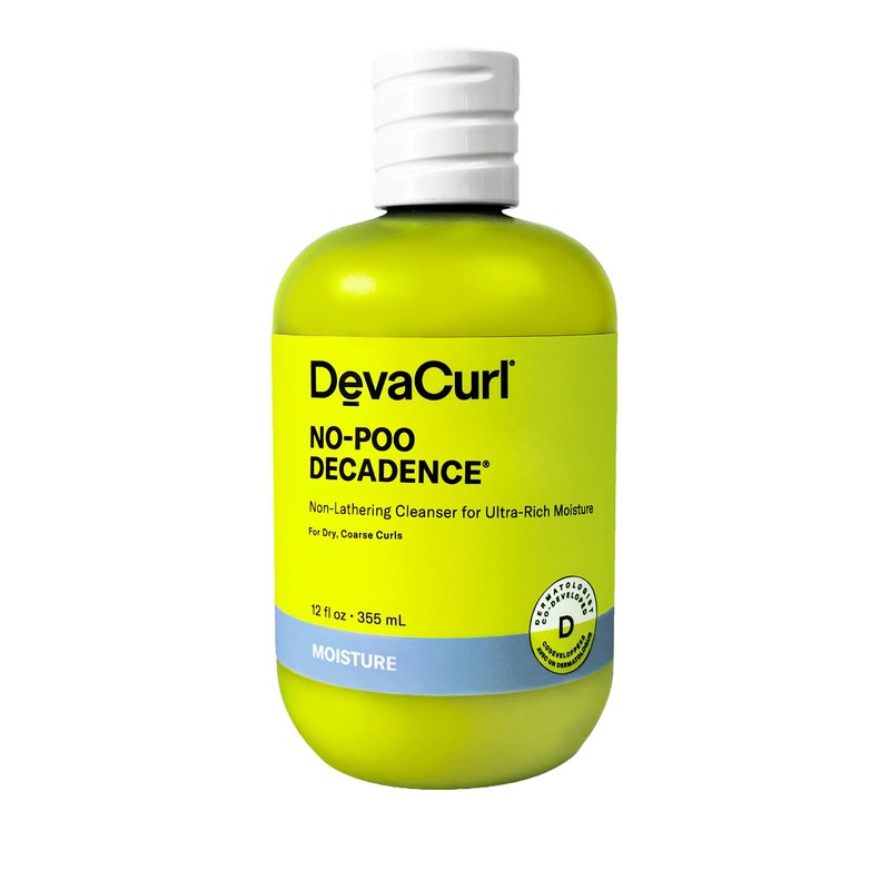 DevaCurl No-Poo Decadence Non-Lathering Cleanser for Ultra-Rich Moisture, Green Oasis, 12 fl. oz