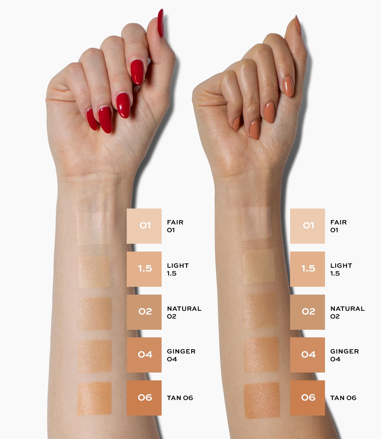 MAKE Beauty Skin Tint – Sheer to Medium Coverage with a Natural Radiant Finish. Lightweight, Smoothing Formula with Niacinamide and Adenosine. Diffusion Dew – 14 Bronze