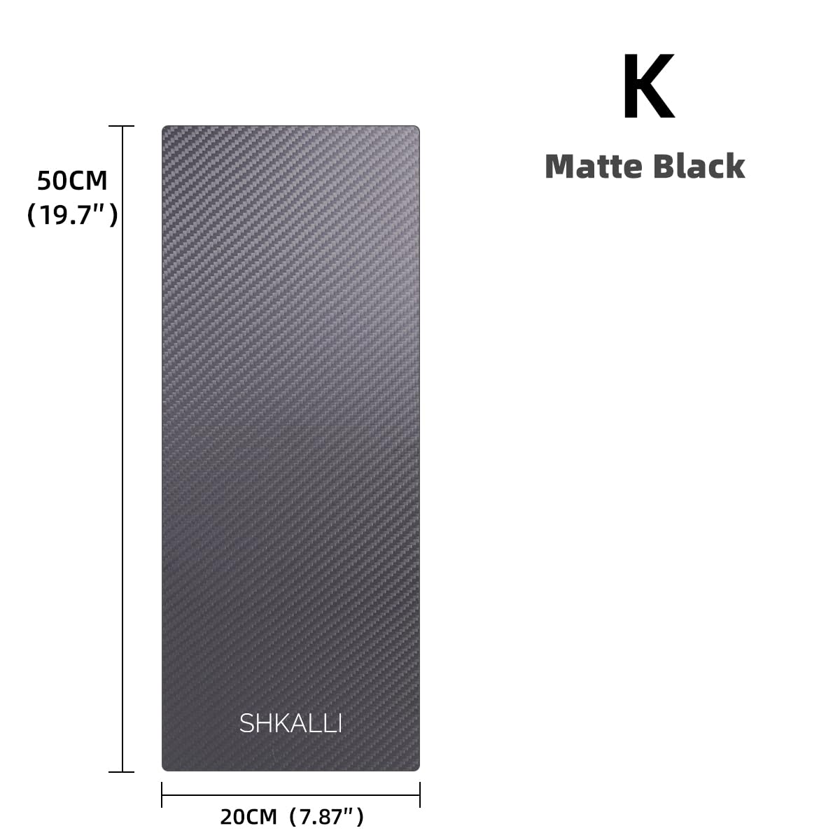 Professional Carbon Fibre Foil/Balayage Board,Highlighting Board, Hair Colouring Tool (Matte Black, Matte Black K)