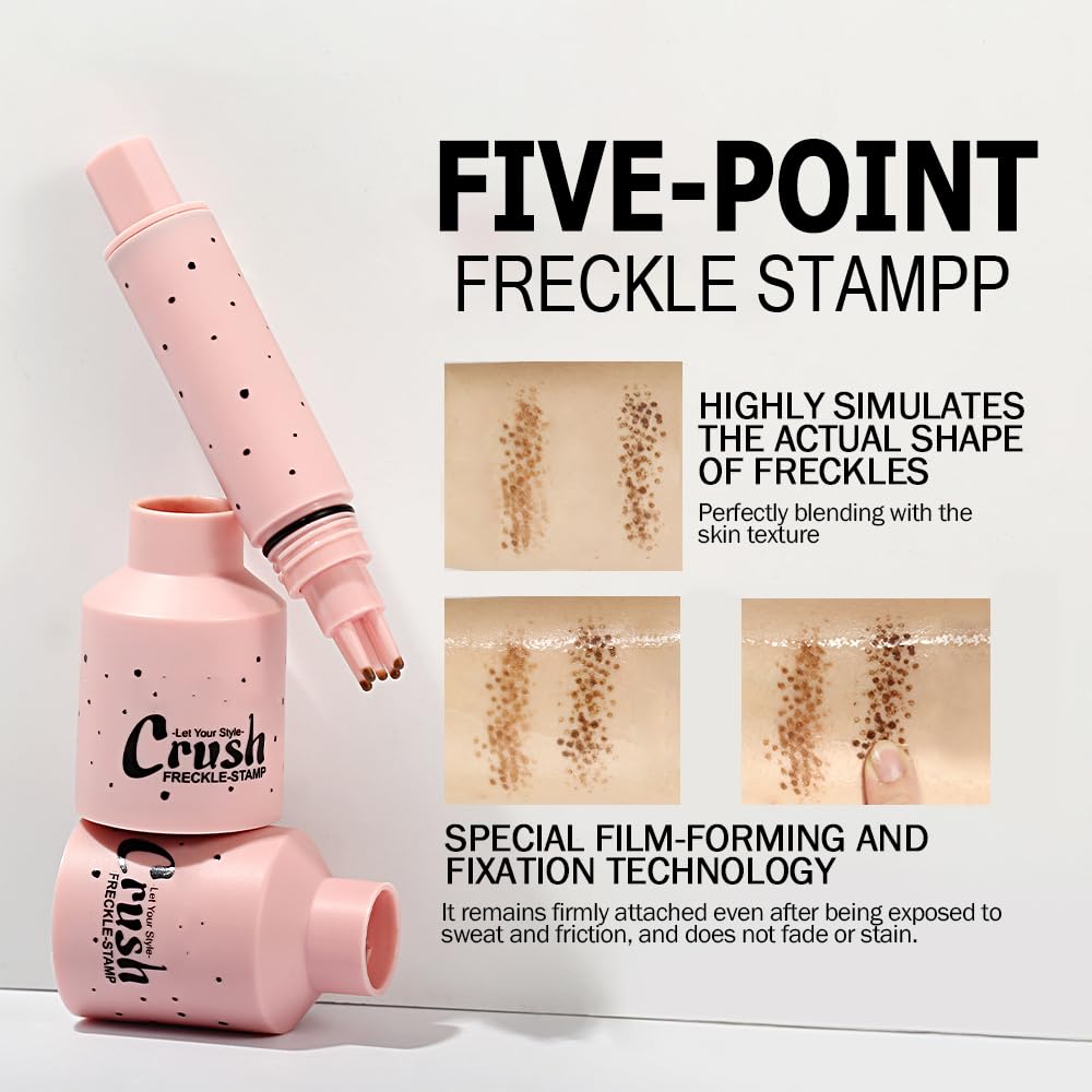 Lezauesy Freckle Pen, Freckle Stamp, Waterproof, Smudge-proof, Transfer-proof,Easy Natural Sun-Kissed Look