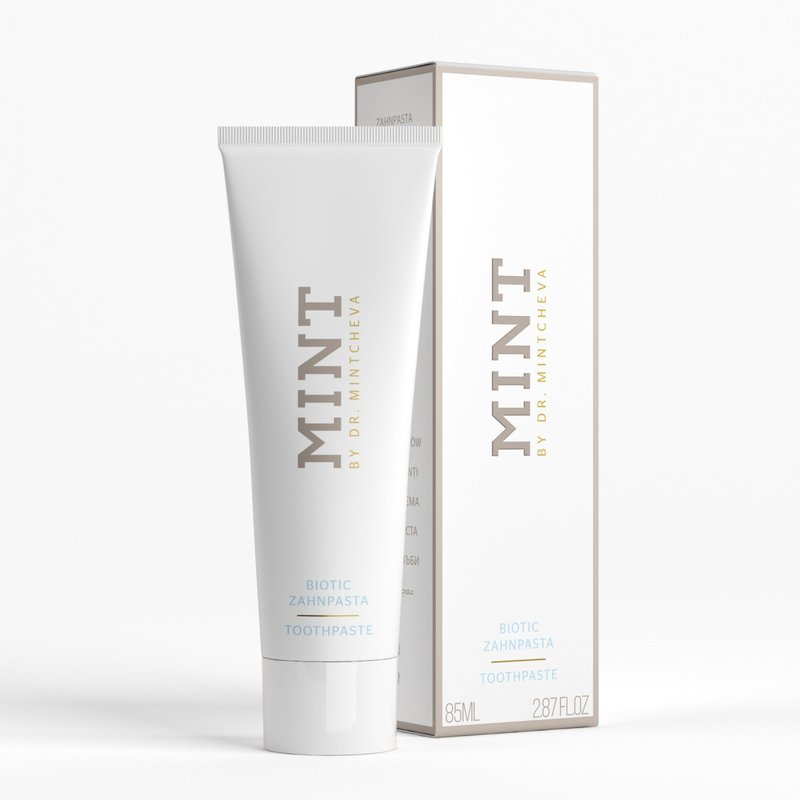 Mint Biotic Toothpaste (85ml) – Antibacterial Toothpaste with Maximum Cleaning Power – Fluoride-Free and Titanium Dioxide-Free – for Healthy & Well-Maintained Oral Hygiene