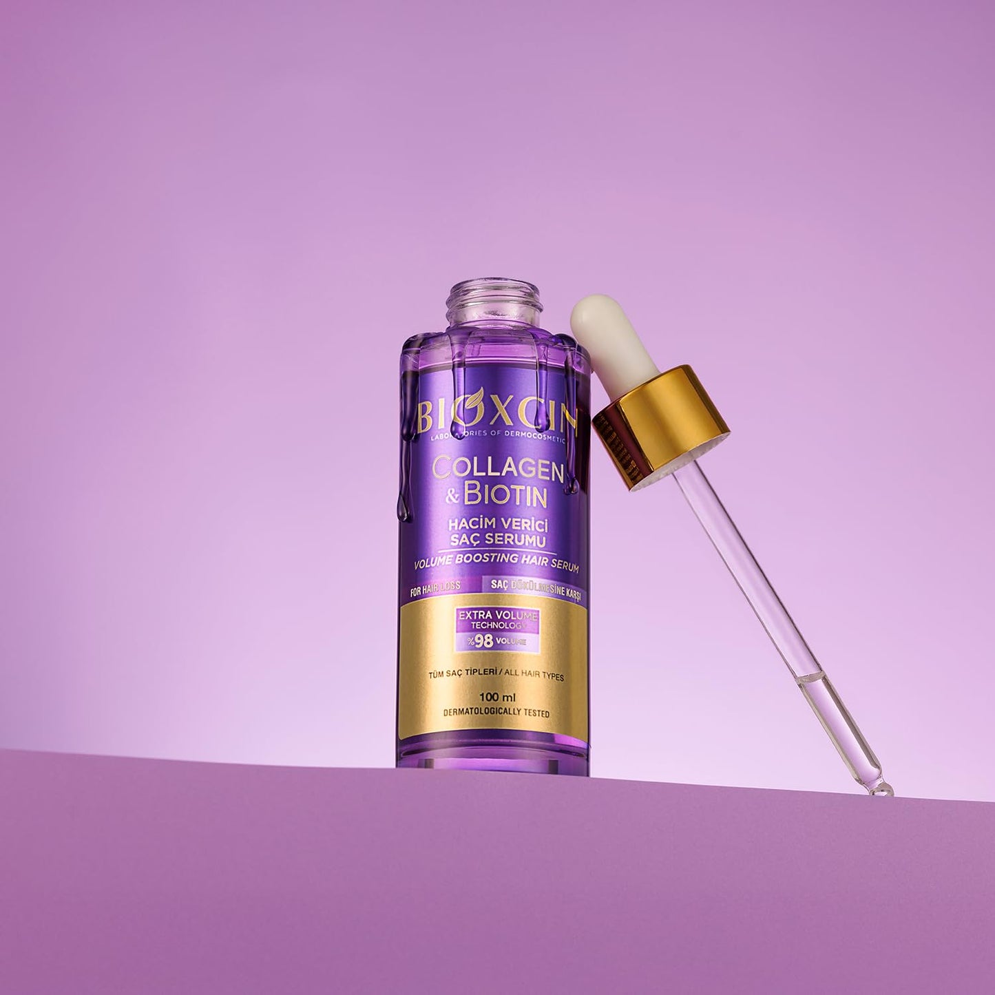 Bioxcin Collagen Biotin Volumizing Hair Serum Thickening Strengthening Formula 100 ml