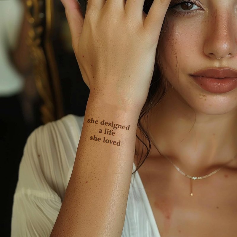 Realistic Tiny Temporary Tattoos - 400+ Designs | Inspirational Quotes, Flowers & Artworks for All Ages