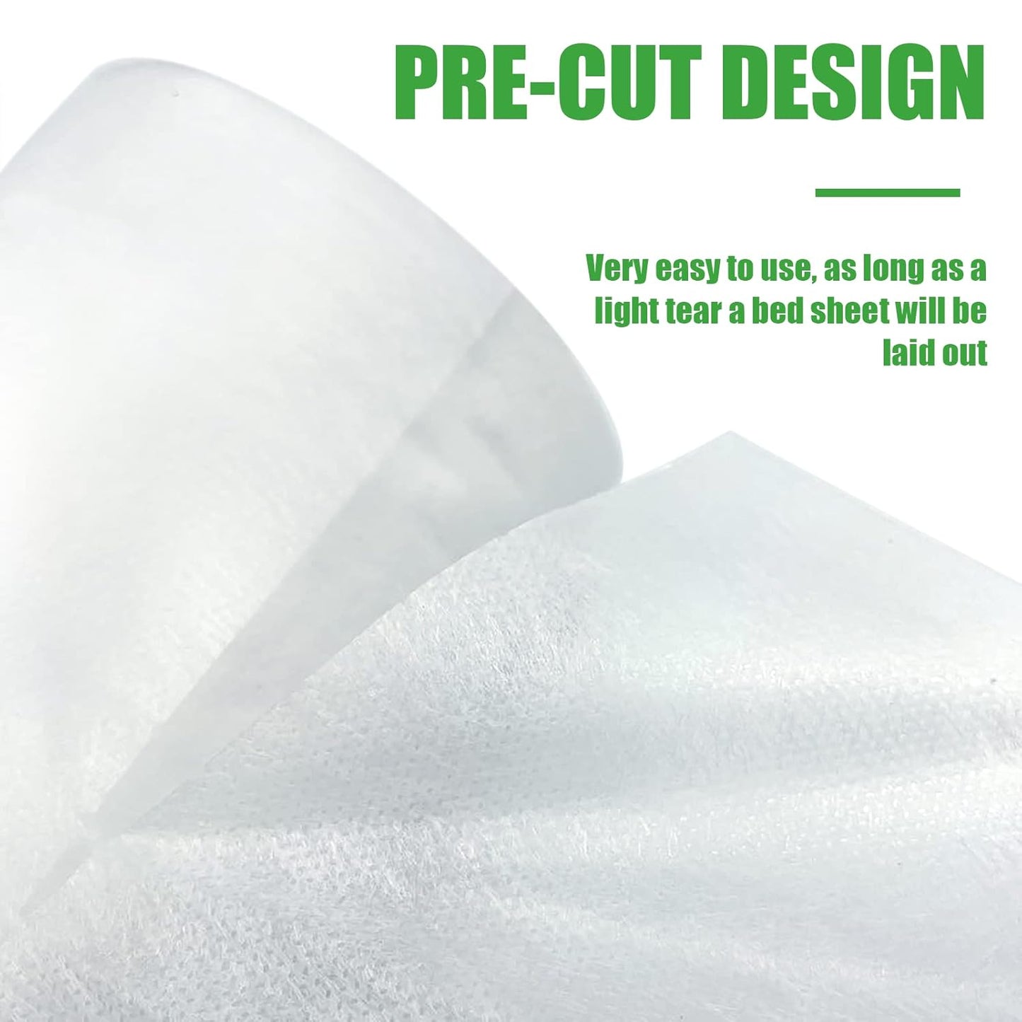 Disposable Non-Woven Bed Sheets - Waterproof Spa & Massage Table Covers | 31" x 70", 50 Pcs Roll