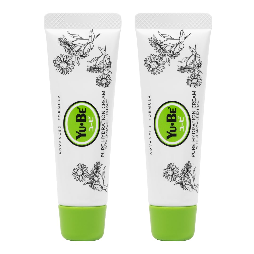 Yu-Be Hydration Cream Duo - Oil & Fragrance Free Moisturizer for Sensitive Skin | Safe for Face, Body & Hands
