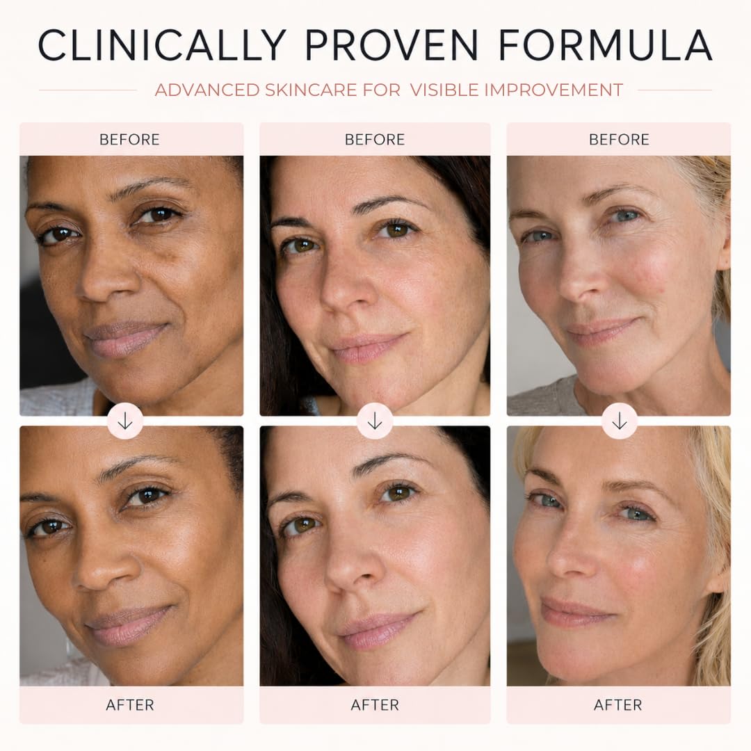 Wrinkle Cream For Face and Neck- Anti-Aging Face Moisturizer Cream- Retinol Collagen Face Cream w/Hyaluronic Acid for Fine Lines and Deep Wrinkles- Day & Night Use for Women and Men- 4oz Jar.