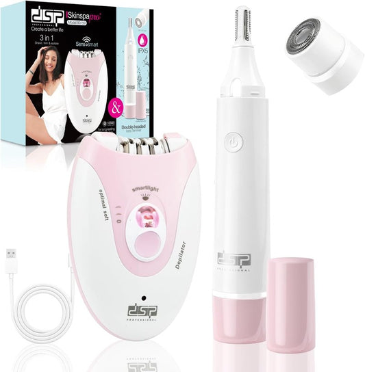 Epilators for Women - 2-Speed Hair Removal & Eyebrow Trimmer | Facial & Body Shaver for Legs, Face, Bikini, Arms