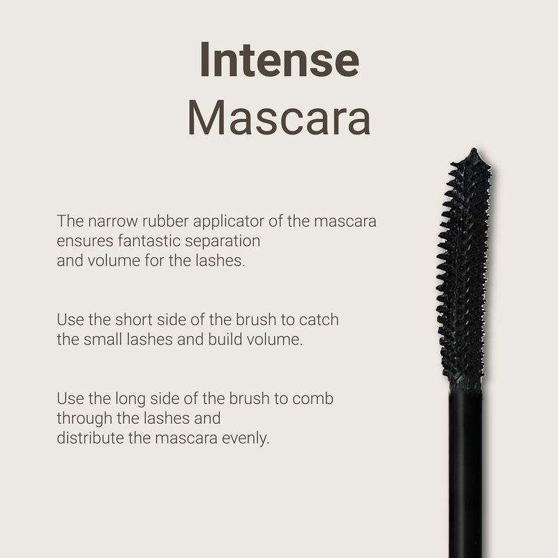 Sandstone Scandinavia Hypoallergenic Mascara for Sensitive Eyes – Smudge-Proof & Sweatproof Lengthening Mascara with Lash Separation – Vegan, Fragrance-Free & Allergy Certified – Black