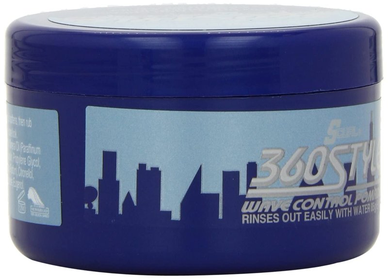 Lusters S-Curl 360 Wave Control Pomade - 3 Ounce | Perfect for Defined Waves, 6 Pack