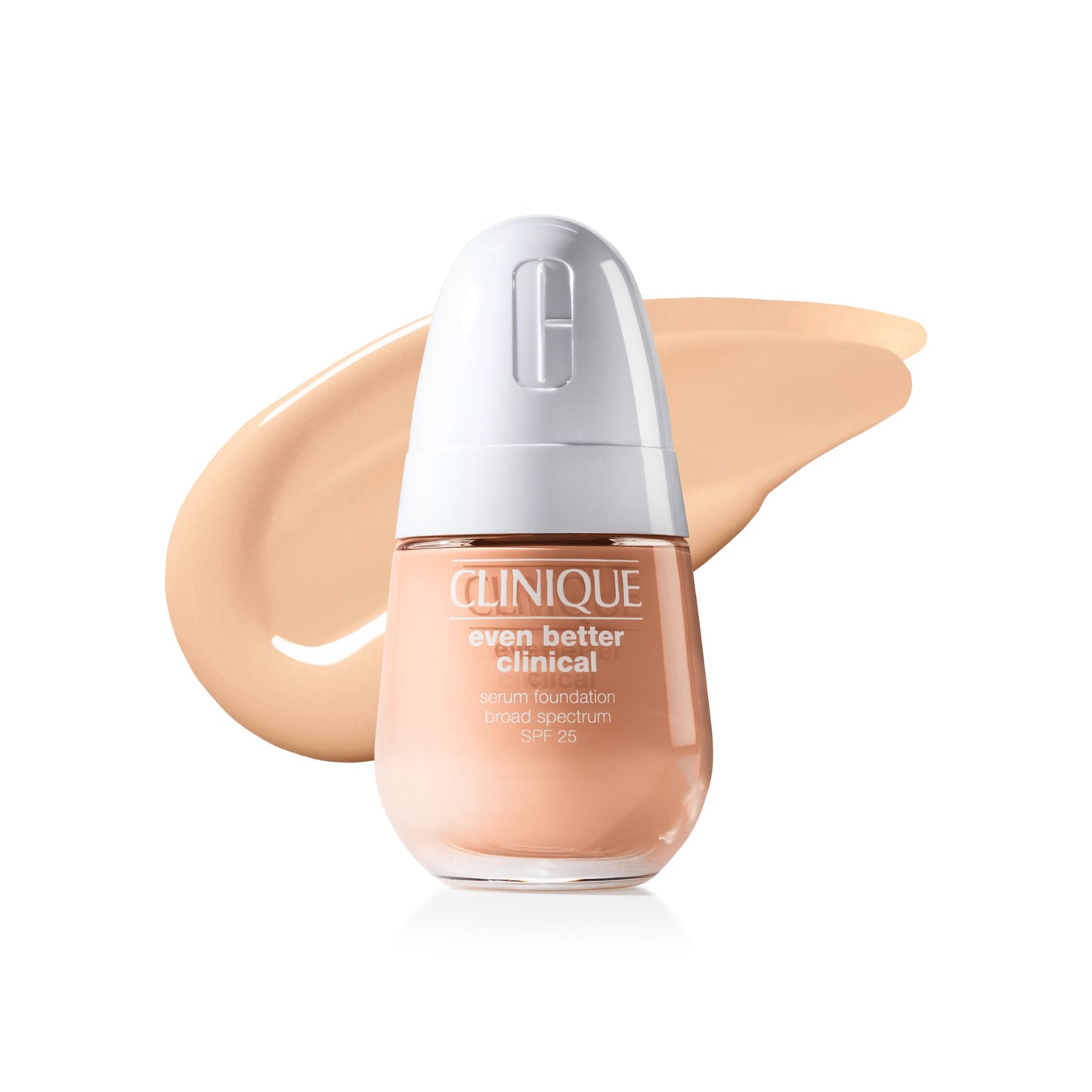Clinique Even Better Clinical Serum Liquid Foundation SPF 25 With Vitamin C, Salicylic Acid + Hyaluronic Acid For Combination to Oily Skin Types | Full Coverage + Matte Finish, Fair, 1 Fl Oz