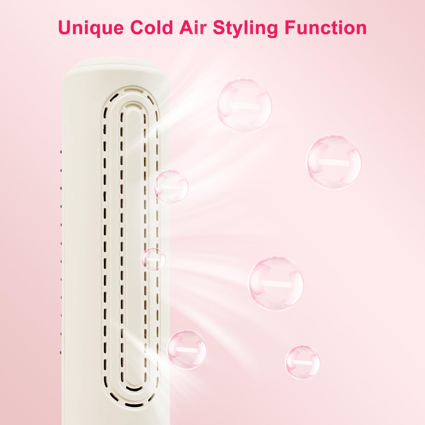 Cordless Straightener Brush for Women, Portable Hair Straightening Brush with Negative Ion, 30s Fast Heating, LED Display, USB Rechargeable Cold Air Hair Styling Comb for Travel
