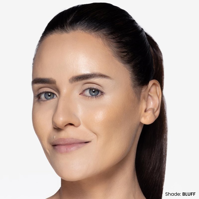 OFIR Geo Sculpt Blendable Cream Bronzer | Buildable Radiant Finish with Vitamin E | Vegan & Cruelty Free Makeup Bronzer | Sun Kissed Glow Compact For Sculpting Cheekbones |Bluff - Light Brown, 0.24 oz