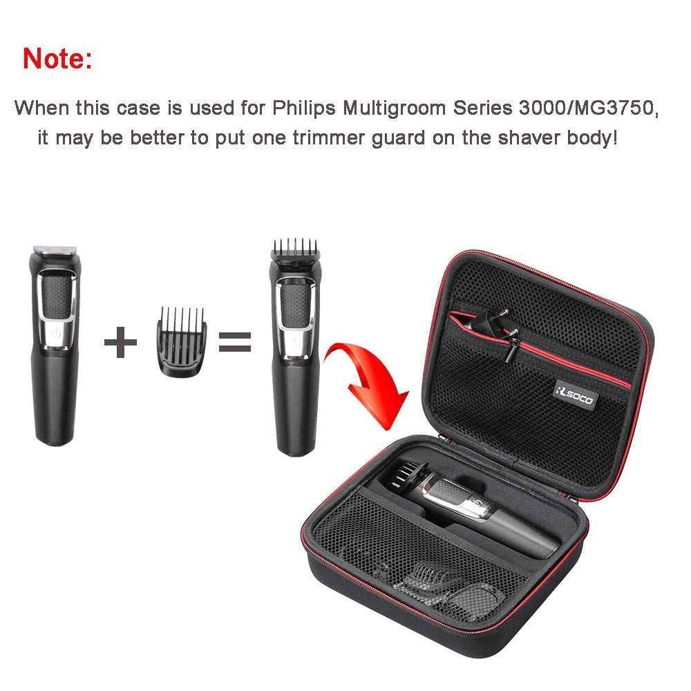 RLSOCO Hard Case for Philips Norelco Multi Groomer All-in-One Trimmer Series 3000 & Multigroom Series 5000,Fits for Philips MG3740/40,MG5910/49,MG3750/60,MG5750/49,MG3910/40 (Case Only)