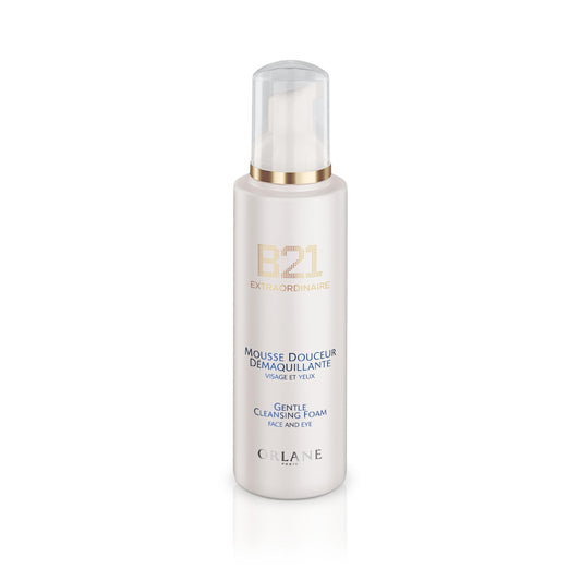 Orlane – B21 Extraordinaire Gentle Cleansing Foam, 8.4 fl oz, 250 ml, Makeup-Removing & Purifying Cleanser, Gentle Face & Eye Cleanser, Pollution Protection, Refreshing Comforting Texture