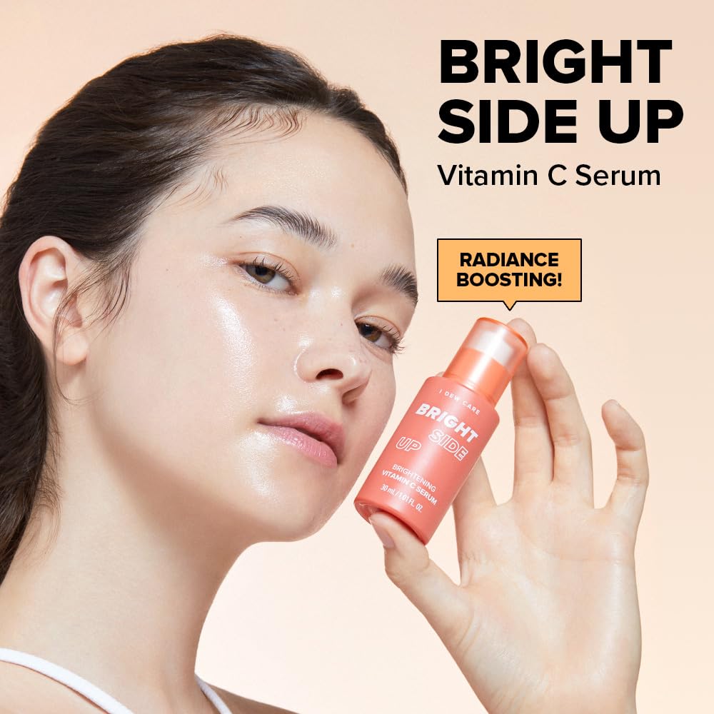 I DEW CARE Vitamin C Face Serum - Bright Side Up | Hydrating with Niacinamide, Korean Glass Skin Care, Facial Treatment, Non-irritating, Lightweight, Exfoliating, 1.01 FL Oz