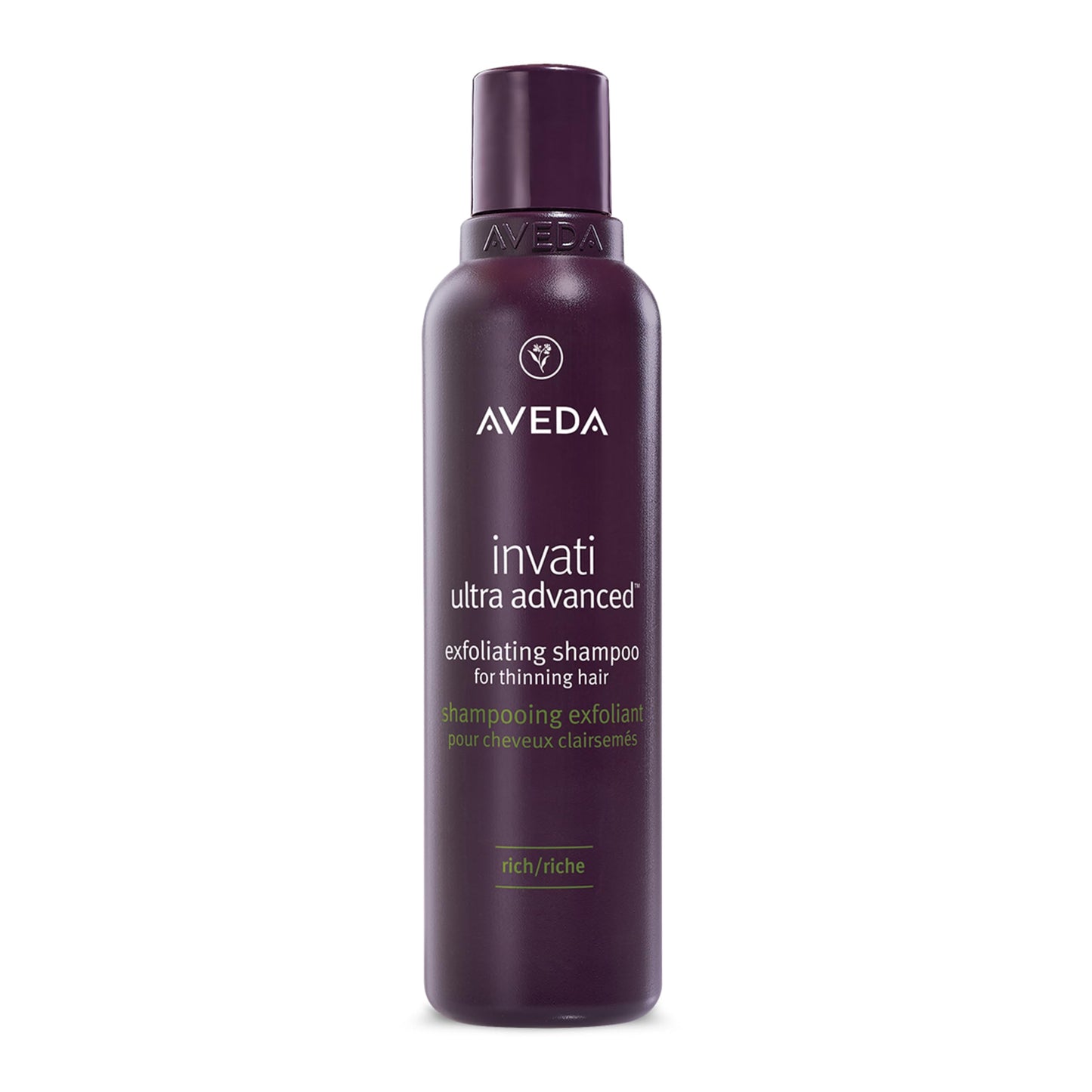 Aveda Invati Ultra Advanced Exfoliating Shampoo Rich | Step 1 of 4 | Reduces Hair Loss by 77% | for Medium to Thick Thinning Hair Types | Normal to Oily Scalp | 94% Naturally Derived*, 6.7 Fl Oz