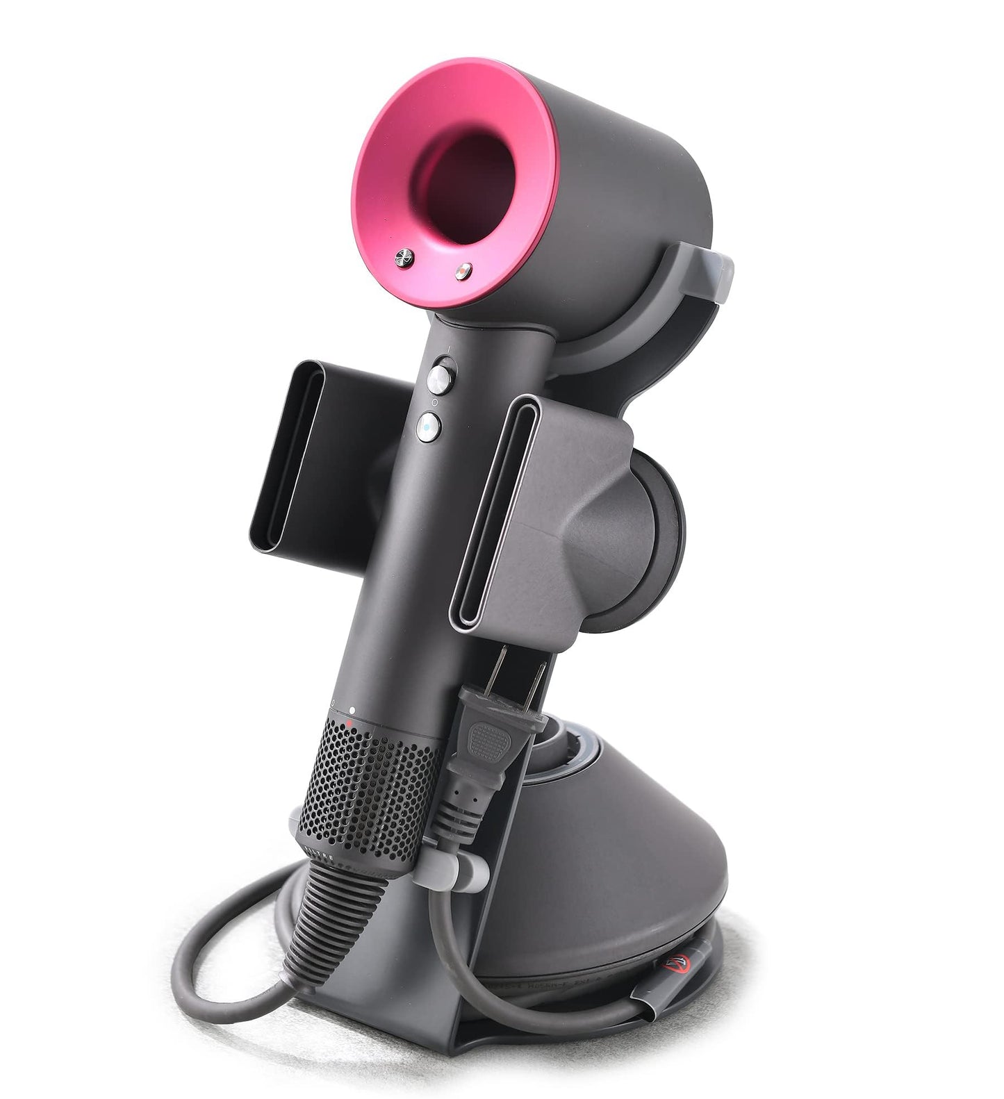 PUROSUR Hair Dryer Stand for Dyson Supersonic, Hair Dryer Holder Organizer for Diffuser Nozzle, Bathroom Countertop Storage Stand