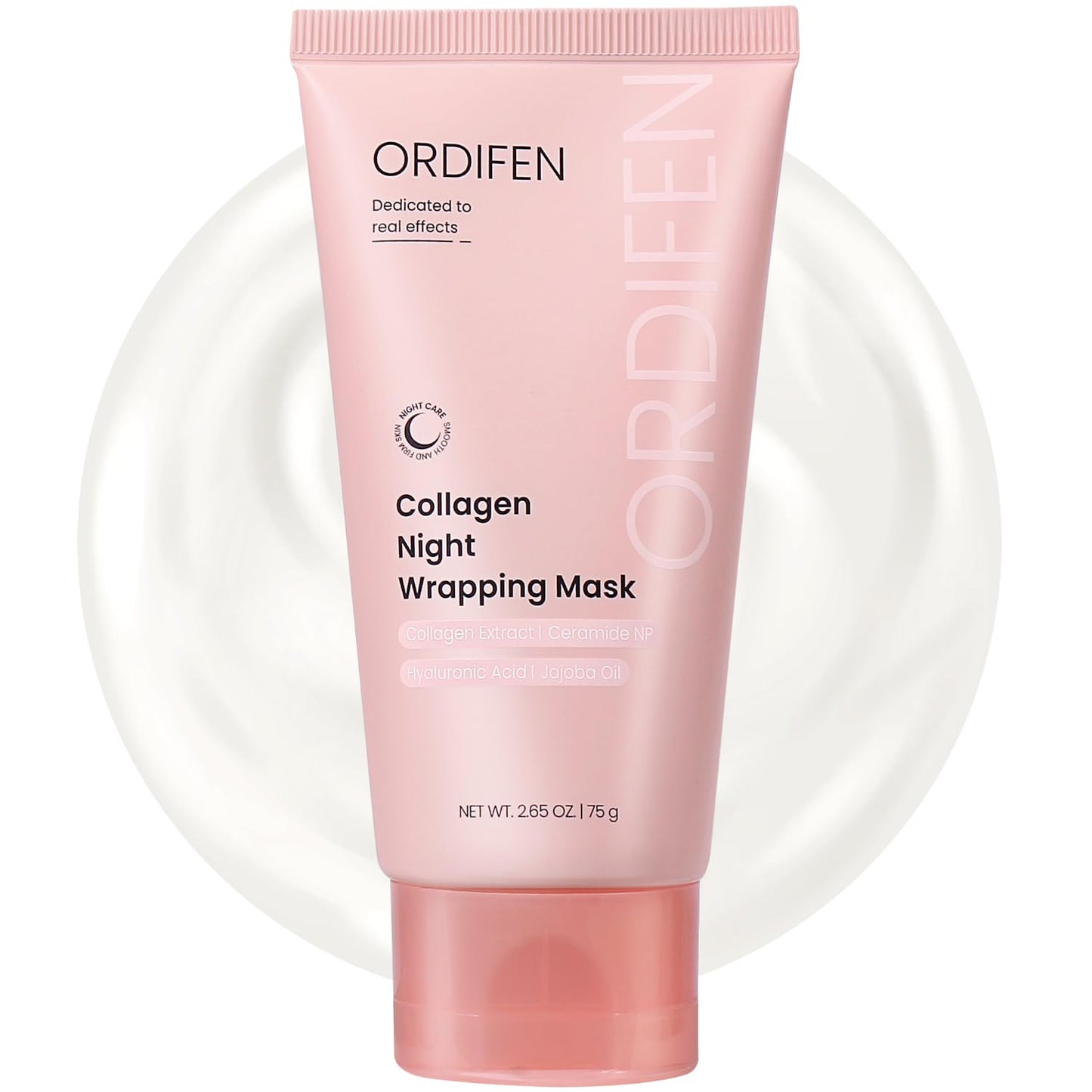 ORDIFEN Collagen Night Wrapping Mask for Glowing Skin, Overnight Wrapping Peel Off Facial Mask for Elasticity Hydration (Collagen Wrapping Mask)