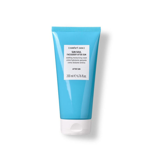 [ comfort zone ] Sun Soul Face & Body Aftersun, Soothing Moisturizing Cream, Anti-Aging, Redness Relief, DNA-Defense Peptide, Argan Oil, Clean Beauty, Vegan, All Skin Types, Italy, 6.76 Fl Oz