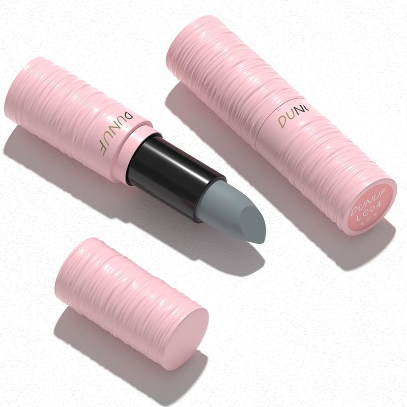 Yeweian Halloween Light Grey Matte Lipstick, Grey Lip Face Body Paint Stick, Cream Eye Black Stick for Baseball, Waterproof Long Lasting Lip Balm for Women, Goth Makeup Clown Makeup Sticks Sticks