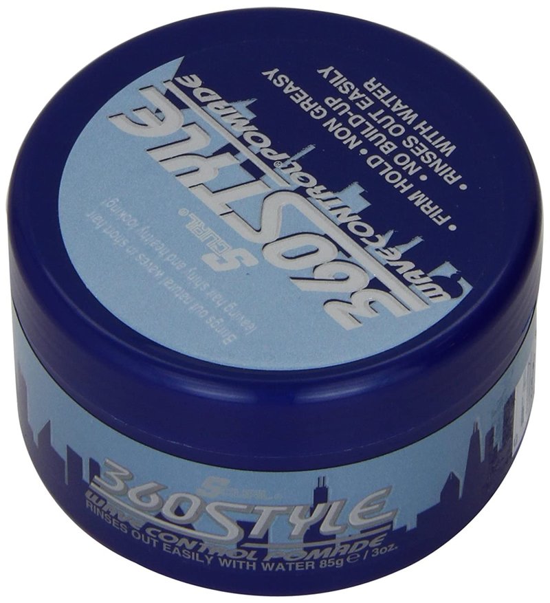 Lusters S-Curl 360 Wave Control Pomade - 3 Ounce | Perfect for Defined Waves, 6 Pack