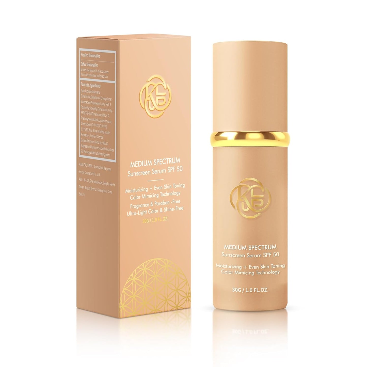 Color Changing Foundation - 4 in 1 SPF 50+ | Lightweight & Long Lasting, Medium Spectrum