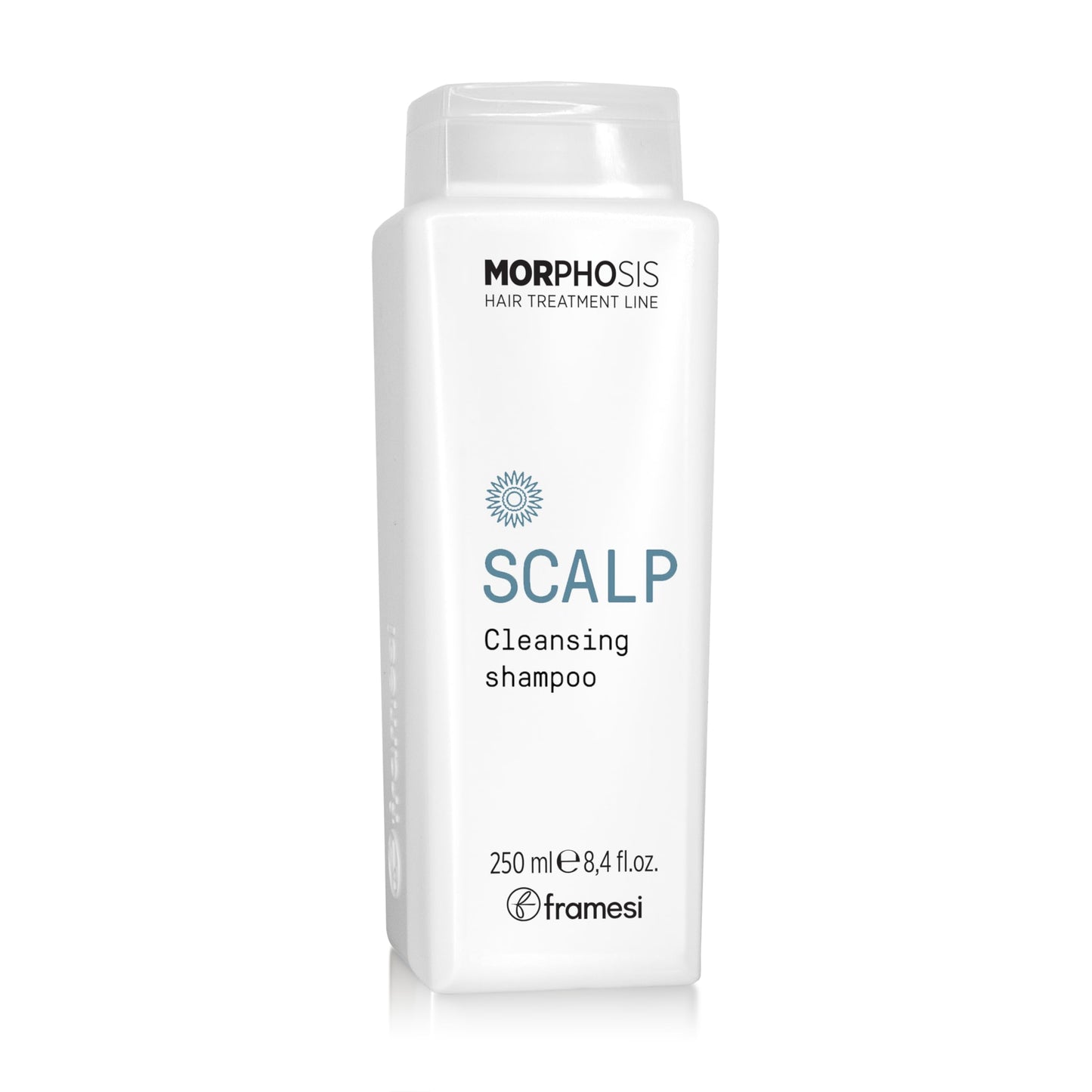 FRAMESI Morphosis Scalp Cleansing Shampoo 8.4 fl oz, Cleanses Hair and Scalp, Clarifying, Removes Buildup, Natural Ingredients, Color Safe