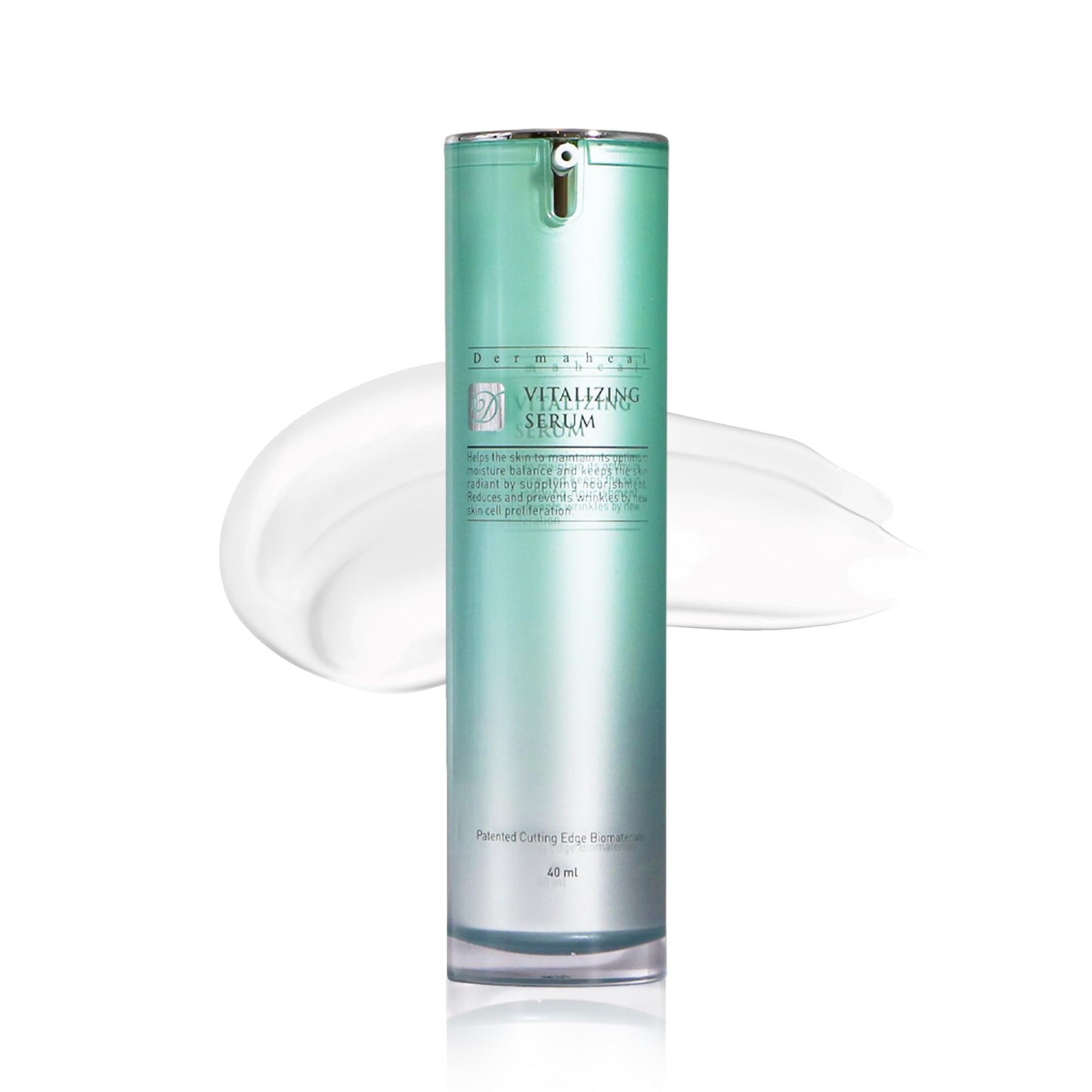 Dermaheal Vitalizing Serum Anti Aging Face Care with Biomimetic Peptides for Wrinkle Reduction and Skin Nutrient Supply 1.35 fl oz