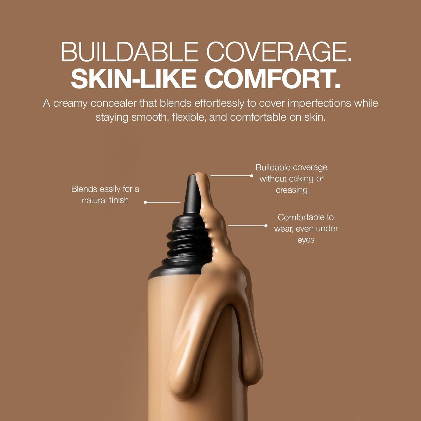 Palladio Full Coverage Concealer - Creamy Face & Under Eye Formula, Disguises Dark Circles, Blemishes, Fine Lines, Evens Skin Tone (Green Tea)