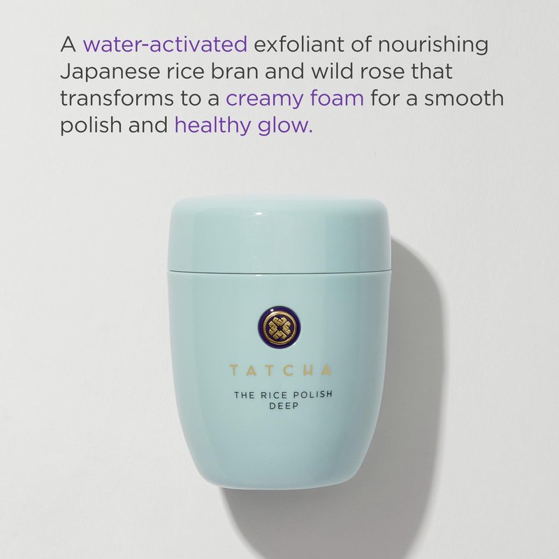 Tatcha The Rice Polish Deep: Daily Non-Abrasive Exfoliator with Papaya Extract for Oily and Acne-Prone Skin, 60 grams | 2.1 oz