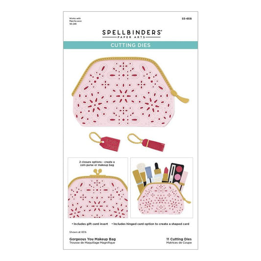 Spellbinders S5-658 Gorgeous You Makeup Bag Etched Dies from The Gorgeous You Collection