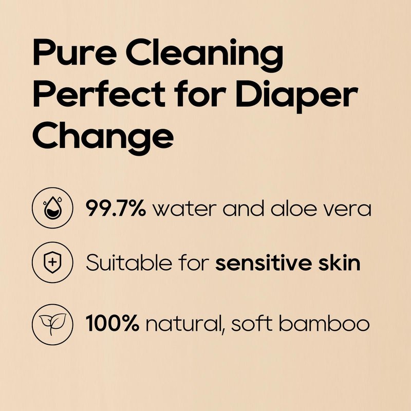 ECO BOOM Bamboo Baby Wipes - 99% Water-Based & Unscented Baby Wipes, Plant-Based & Hypoallergenic Wet Wipes Bulk (960 count), 16 Pack