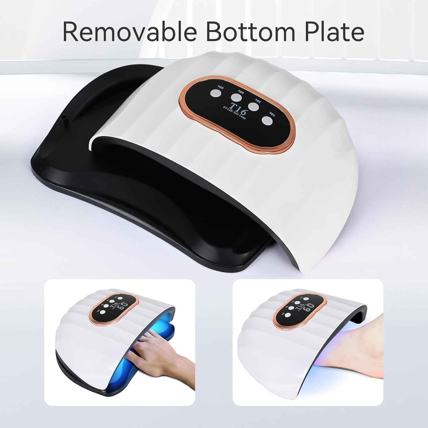UV LED Nail Lamp - 54W/72W Quick-Dry Nail Polish Dryer with 4 Timer Settings | Ideal for DIY Gel Nail Art