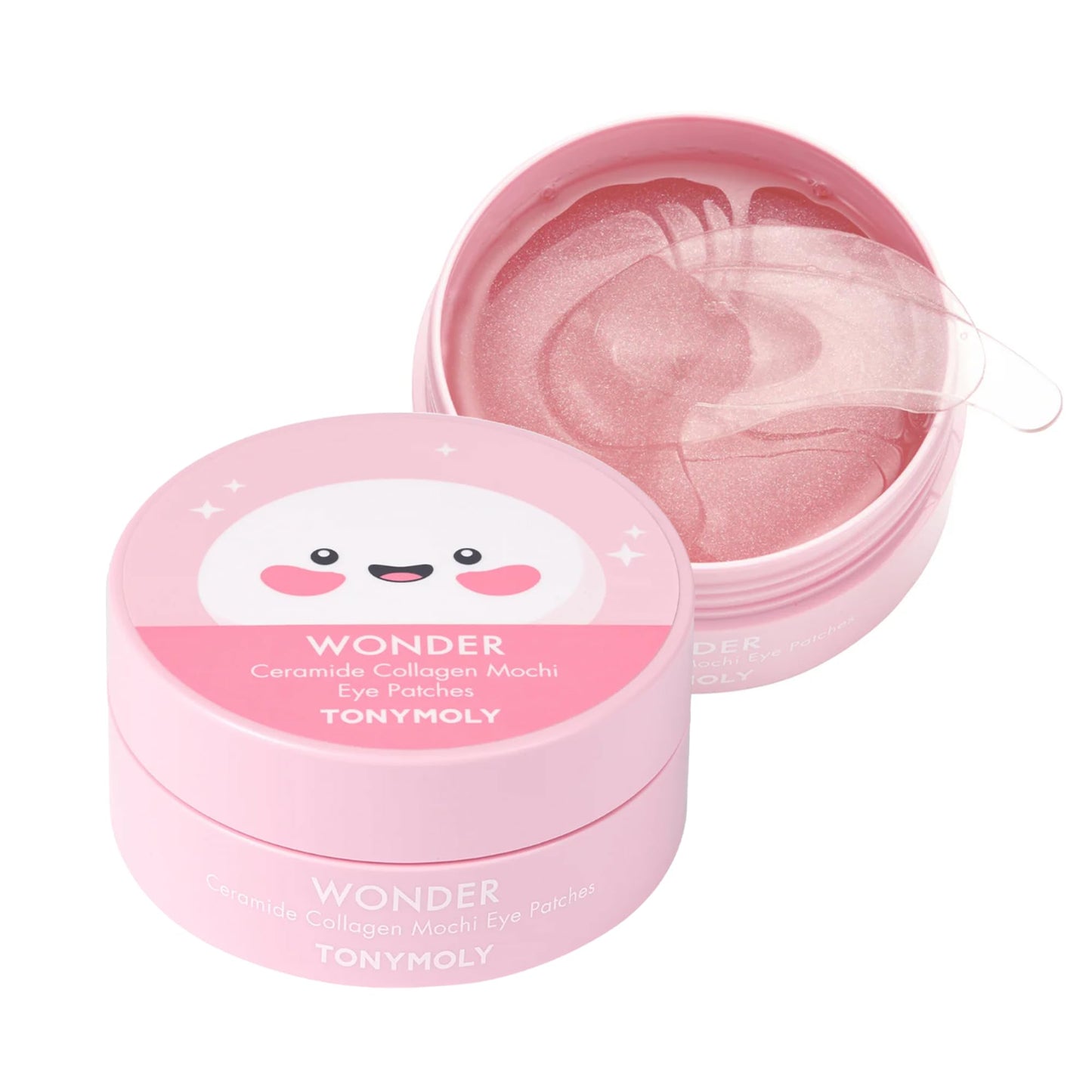 TONYMOLY Wonder Ceramide Collagen Mochi Hydrogel Under Eye Patches – Hydrating Eye Gels for Dark Circles, Puffiness & Fine Lines, 30 Pairs (84g)