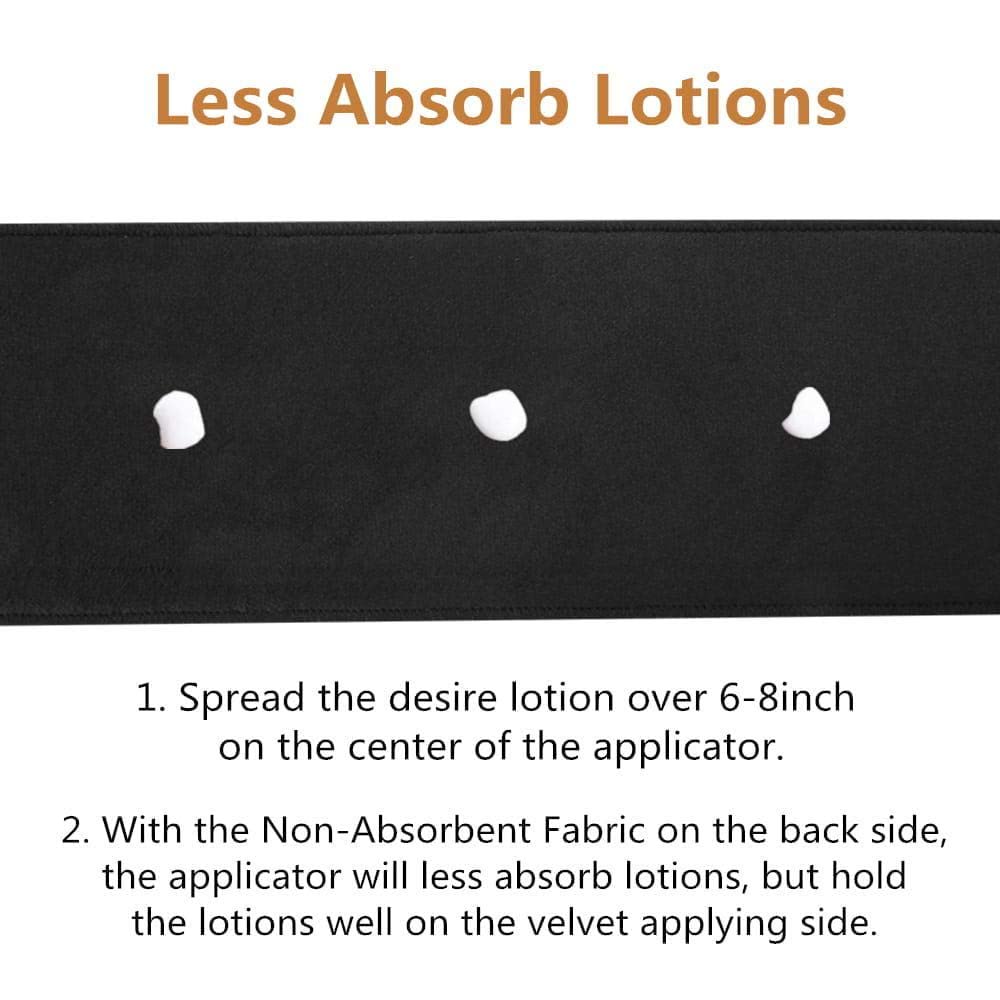 Yvoier Double-Side Used Self Tanner Back Applicator, Non-Absorbent Lotion Applicator for Back Streak-Free Natural Back Tanning Applicator for Self-Tanning Lotion, Mousse, Cream