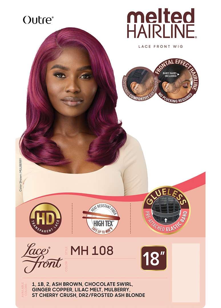 Outre Lace Front Wig - Melted Hairline - MH 108 (MULBERRY)