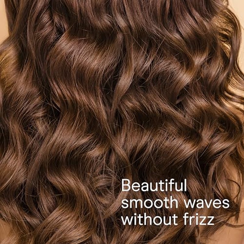 Conair Double Ceramic 1-Inch Curling Wand, Produces Flawless Waves, Curling Iron for Use on Medium and Long Hair, 30 Heat Setting Curling Iron, White