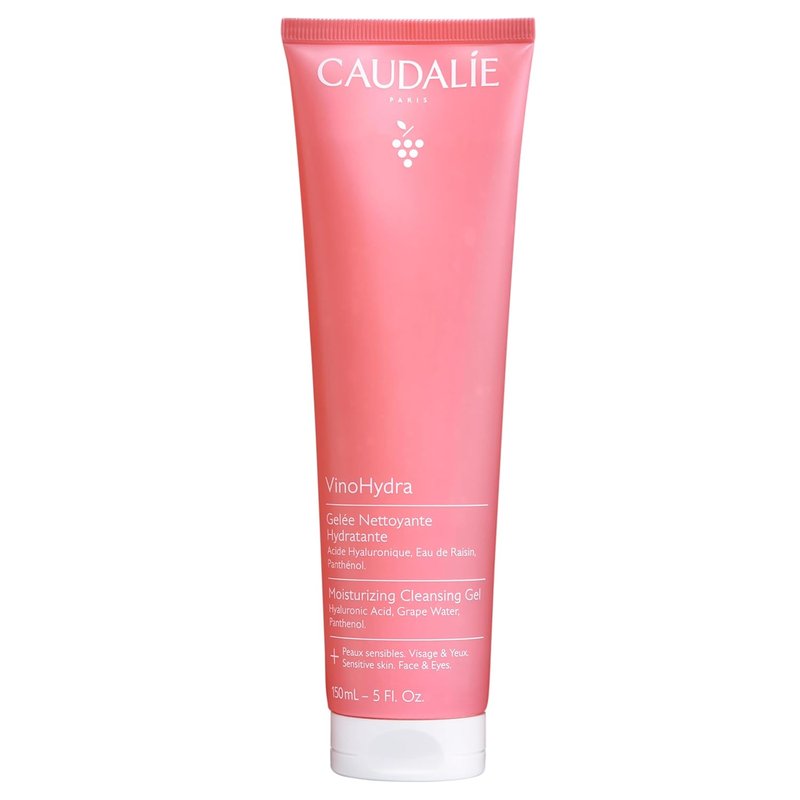 Caudalie VinoHydra Moisturizing Cleansing Gel - Gentle Face Cleanser with Hyaluronic Acid | 150 mL