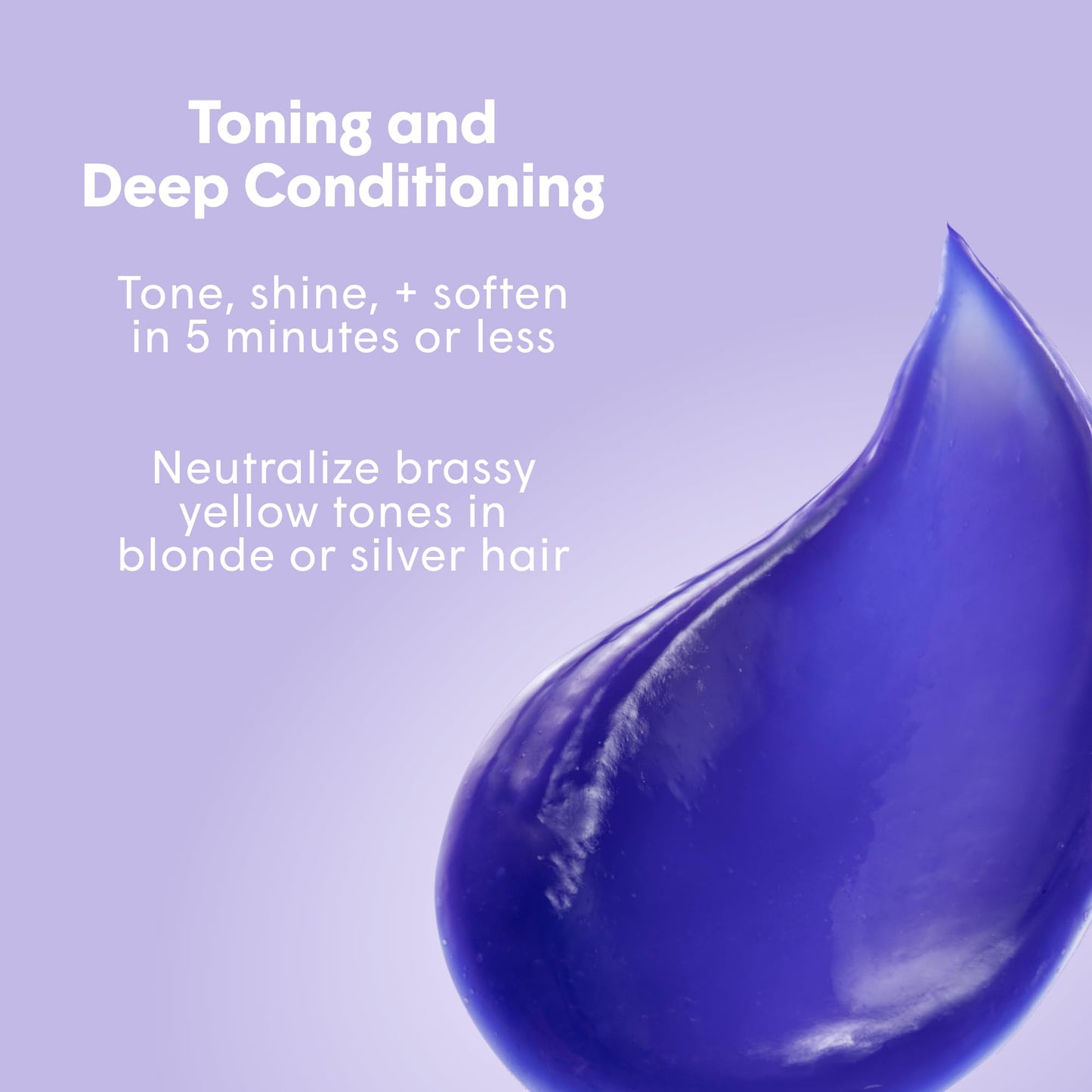 dpHUE Gloss+ Toning, Purple - Deep Condition & Neutralize Brass - For Blonde, Yellow Brassiness, Silver, Highlighted, Bleached & Cool Hair - Vegan, Leaping Bunny Certified - 6.5 oz