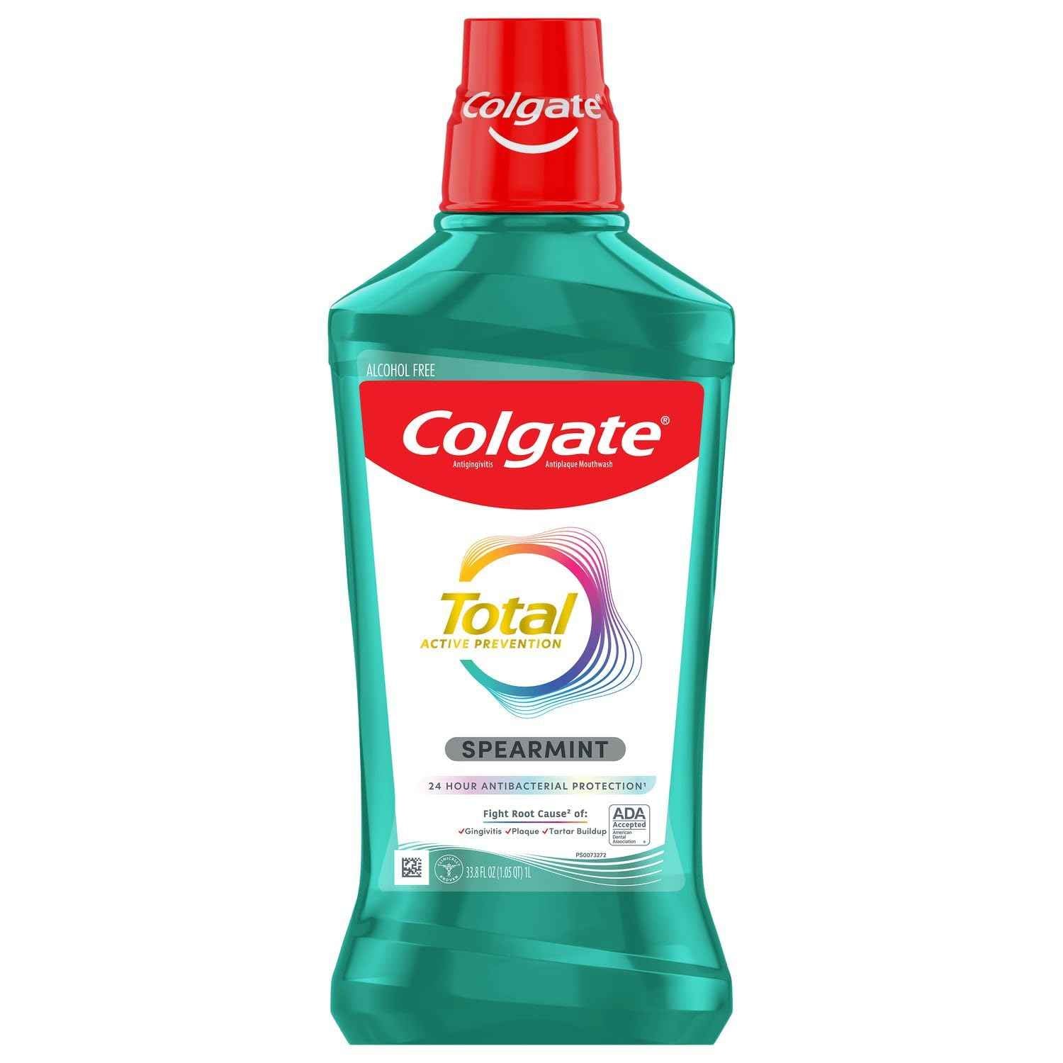 Colgate Total Advanced Pro-Shield Mouthwash, Spearmint Surge - 33.8 oz