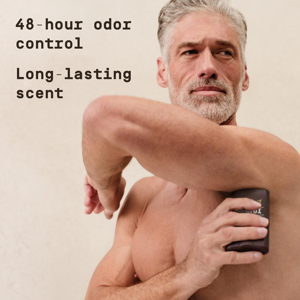 PAPATUI Triple Action Antiperspirant for Men - Sweat Control & Odor Neutralizer | Cedar Sport | 2.6 oz