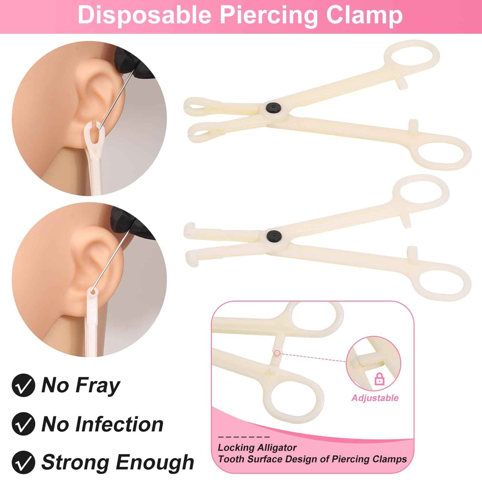 164PCS Body Septum Piercing Kit with 14G/16G/18G/20G Piercing Needles Piercing Jewelry and Tools for Ear Nose Belly Button Nipple Lip Cartilage Eyebrow Tongue Navel Piercing Kit for All Piercings