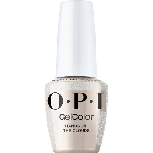 OPI GelColor Hands In The Clouds | Semi-Sheer Pastel White Shimmer LED Cure Gel Nail Polish | Salon-Quality Shine, Long-Lasting Wear | 0.5 Fl Oz | OPI'm Dreaming Collection