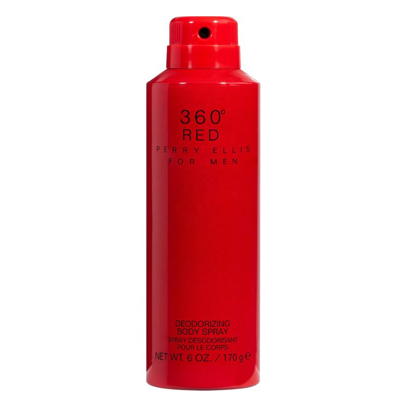 Perry Ellis 360° Red Body Spray for Men - Body Spray Cologne, EDT, All Over Men's & Boys Mist with Notes of Citrus, Spice & Exotic Woods Fragrance - 6 oz