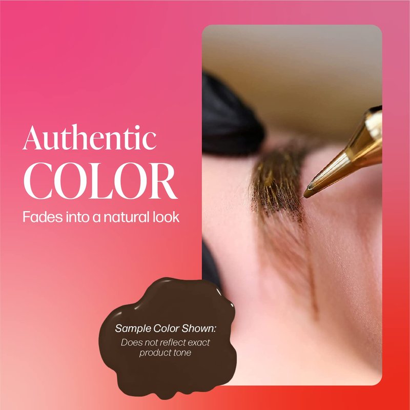 Perma Blend - Tina's Gold Sunrise - Microblading Ink Modifier - Professional Tattoo Ink - Brown Tattoo Ink Makeup - Vegan (0.5 oz)