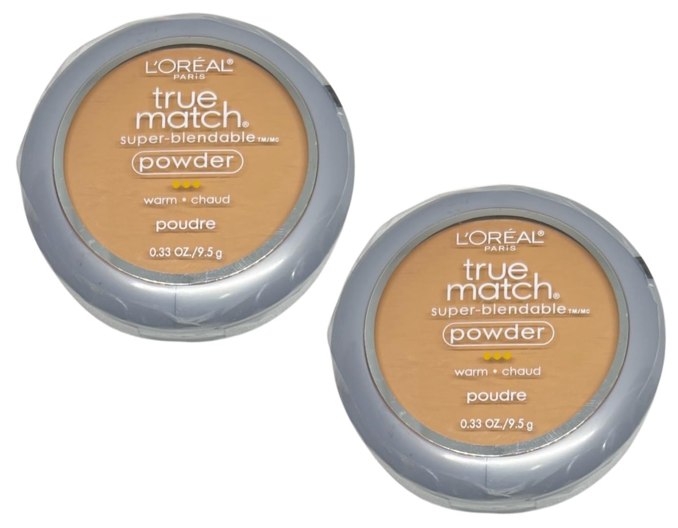 Pack of 2 L'Oreal Paris True Match Super-Blendable Powder, Fresh Beige W4.5